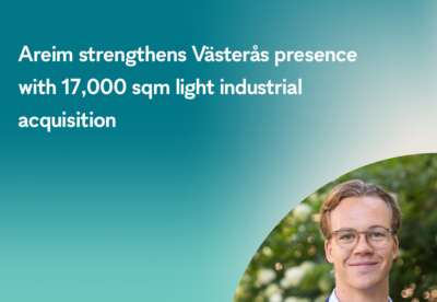 Areim strengthens Västerås presence with 17,000 sqm light industrial acquisition